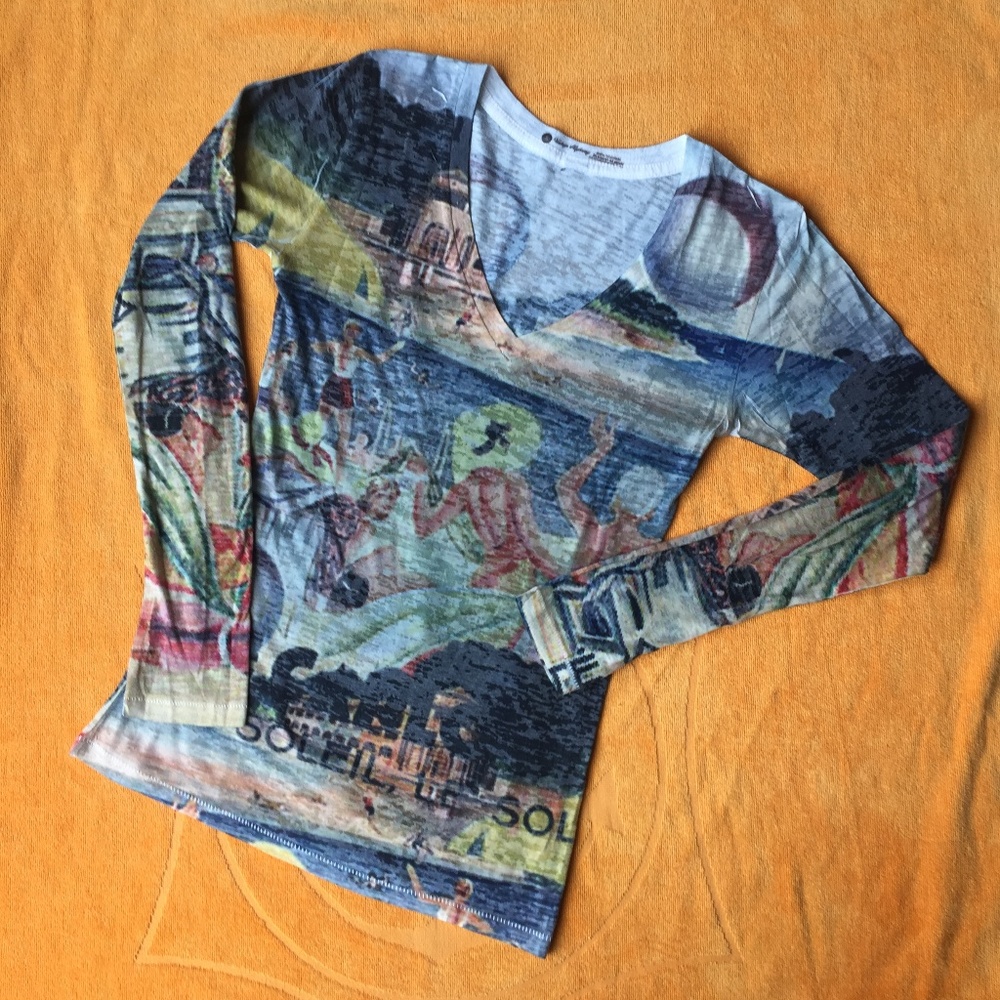 "Vintage Highway" French Riviera l/s tee SMALL